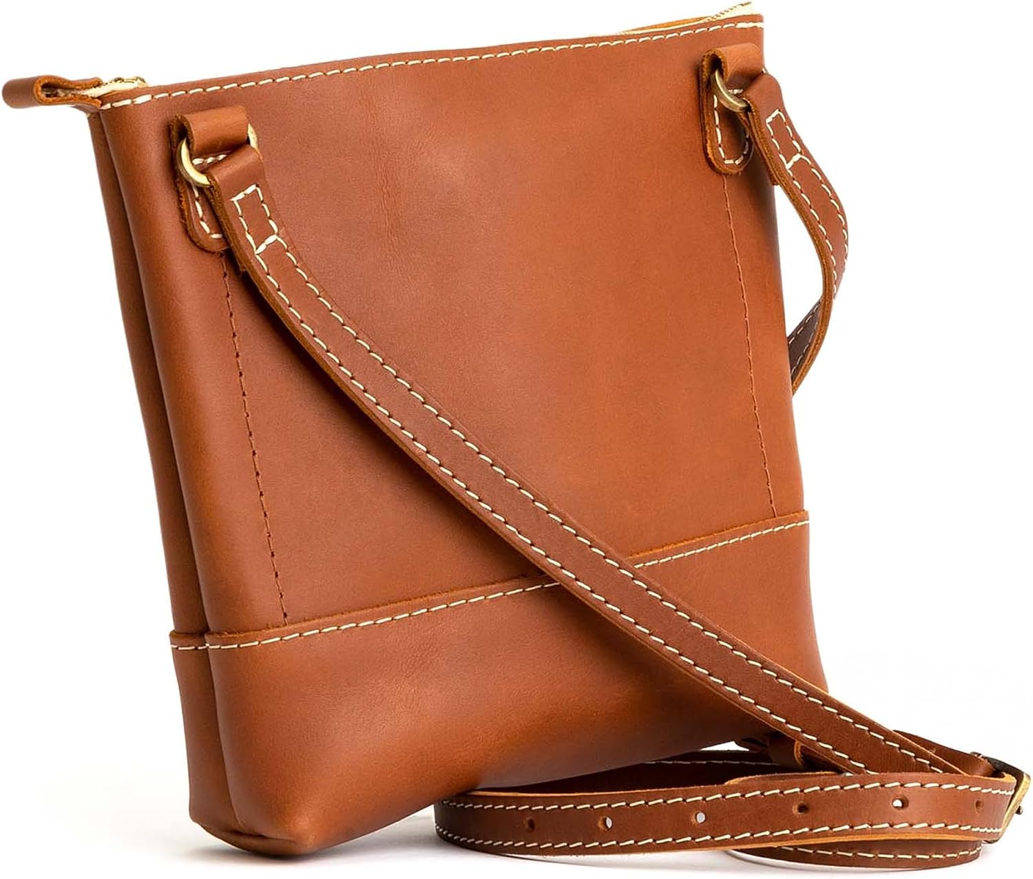 Portland Leather Goods Festival Bag – Lightweight Leather Crossbody Purse – Handmade from the Finest Full-Grain Hides