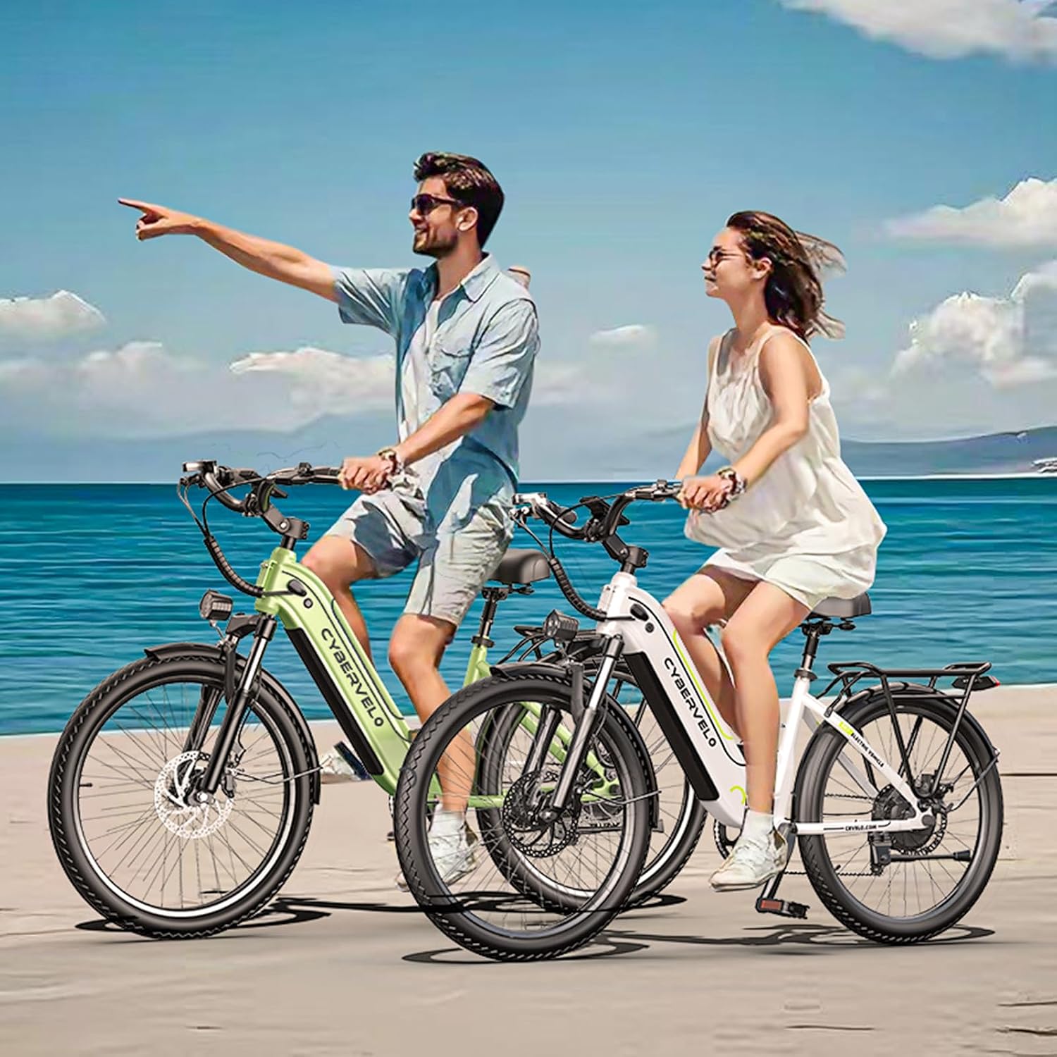 26' Electric Bike for Adult,1000W Peak, up 80 Miles Removable Battery Ebike,Adult Electric Bicycles for All Terrain,Men Women EBike, 7-Speed