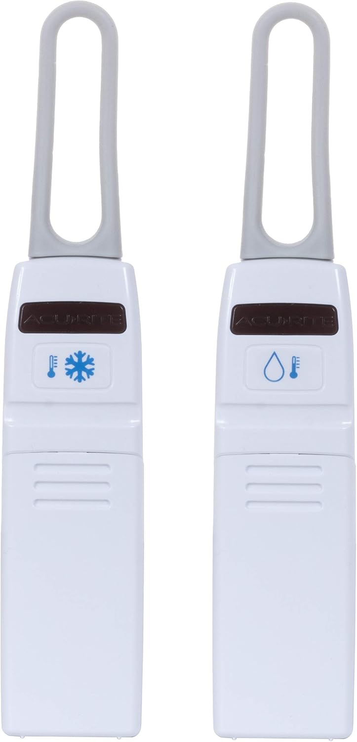 AcuRite Digital Wireless Fridge and Freezer Thermometer with Alarm,Max/Min Temperature for Home and Restaurants (00515M) 4.25' x 3.75',(Pack of 12)