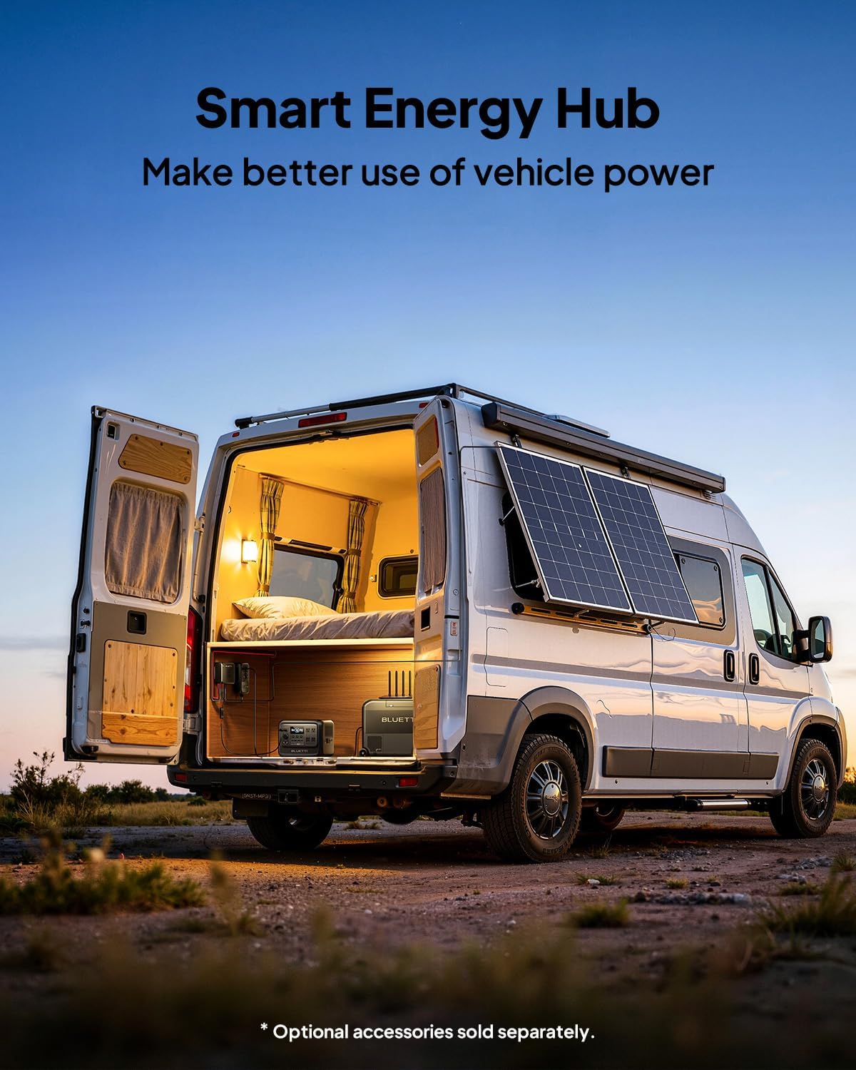 BLUETTI Elite 100 V2 Portable Power Station & Charger 2 (Ships Separately), 1024Wh LFP w/ 1800W AC, 1200W Alternator Charger, 1.2 H Full Charge via Car, Ideal for Car Camping, Vanlife, RV Travel