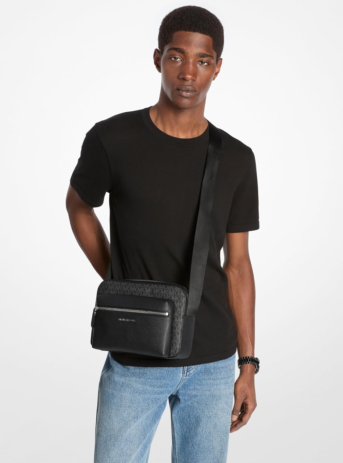 Michael Kors mens Hudson Front Zip Camera Bag