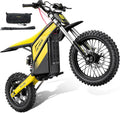 Heybike Villain Electric Dirt Bike with 4160W Motor 1352WH Battery, Up to 45 MPH, 50 Miles Range, 14'/12' Fat Tire Electric Bike with Hydraulic Brakes&Dual Suspension, Off-Road E-Bike