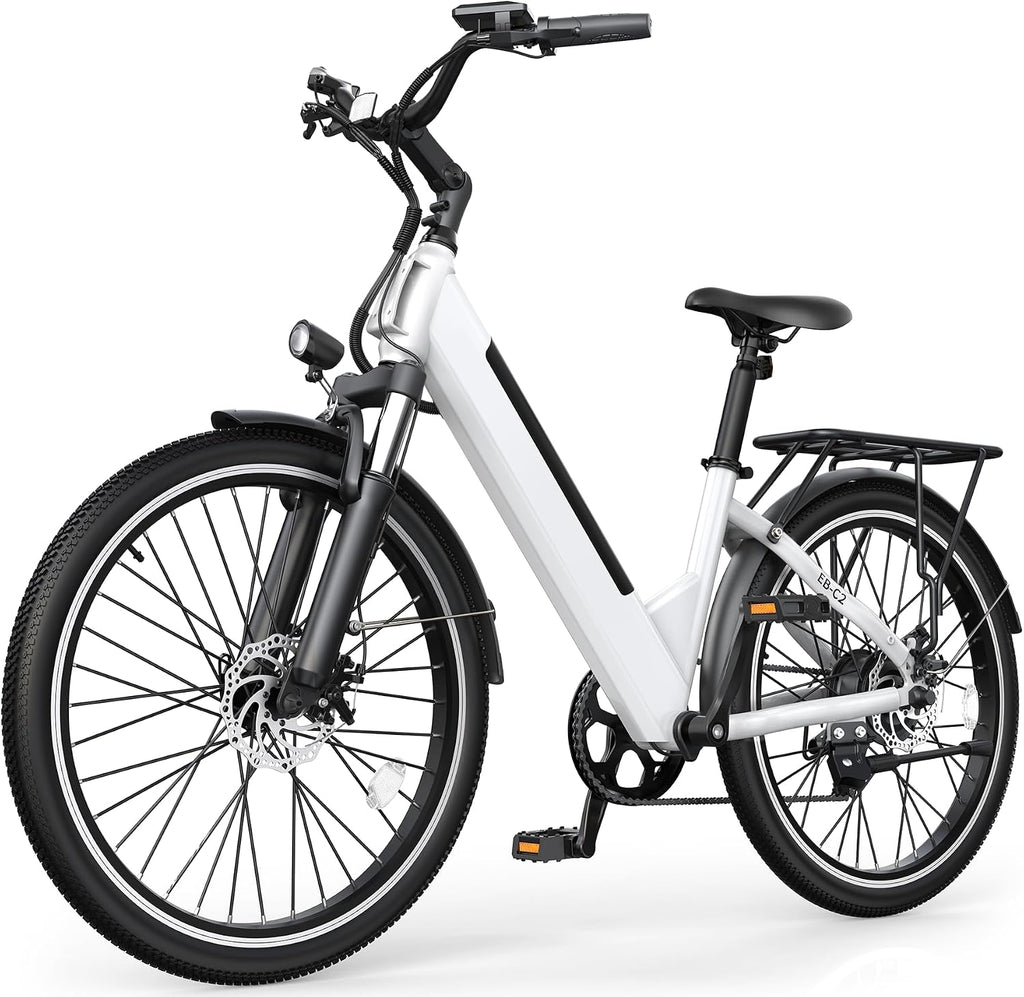 Electric Bike for Adults,26' Step-Thru EBike with 1000W Peak Motor,50 Miles 20MPH Adult Electric Bicycles with 48V Internal Removable Battery, Adjustable Stem,7 Speed,UL 2849 Certified