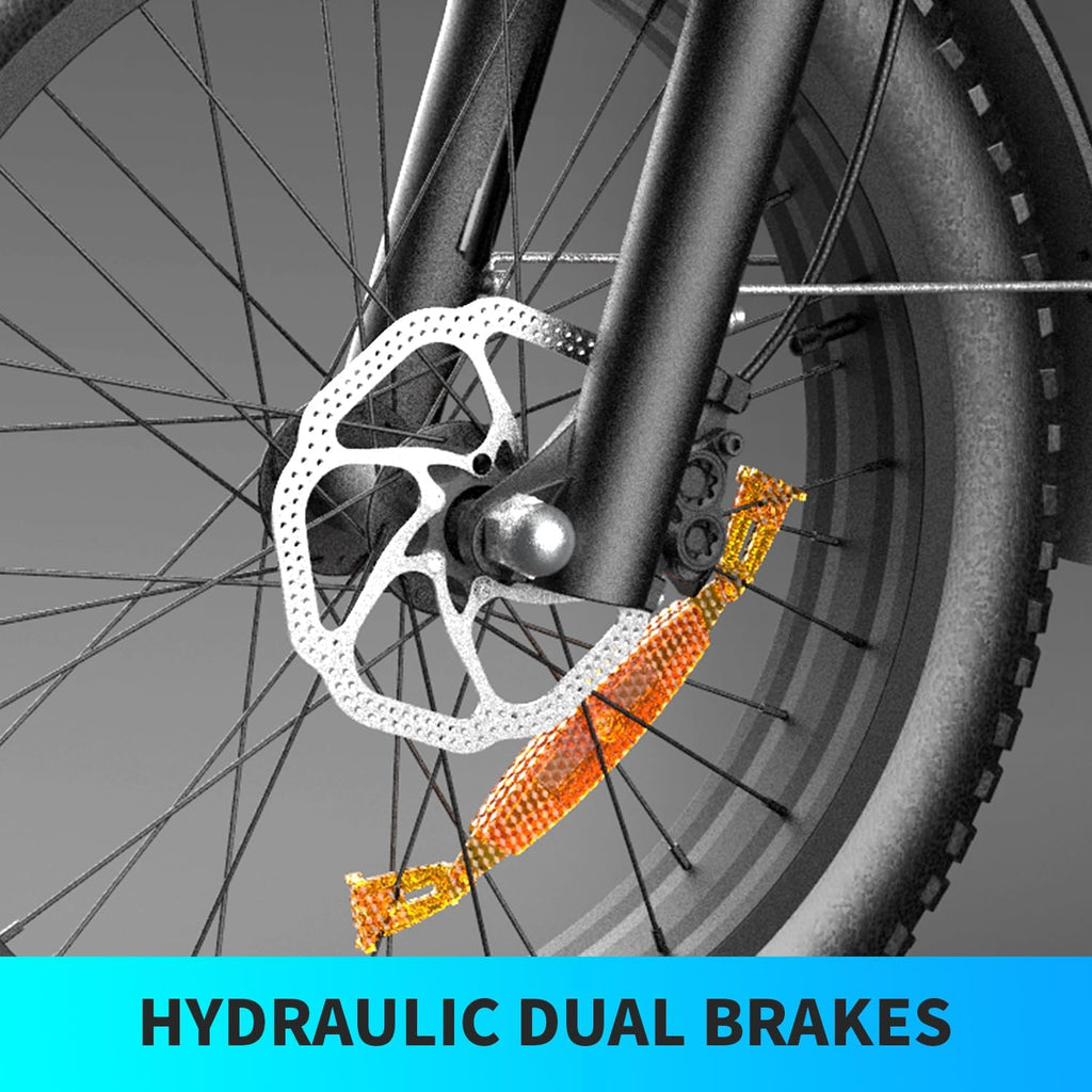 Electric Bike Adults 1500W Peak 48V 20AH Battery 35MPH 20' Fat Tire Electric Dirt Bike for Road Sand Snow Mountain 7-Speed All Terrain E-Bike Electric Motorcycle