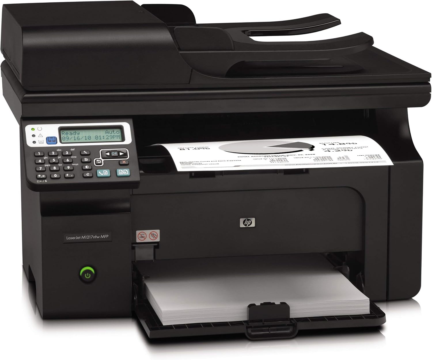 HP LaserJet Pro M1217nfw Monochrome All-in-One Printer (Renewed)