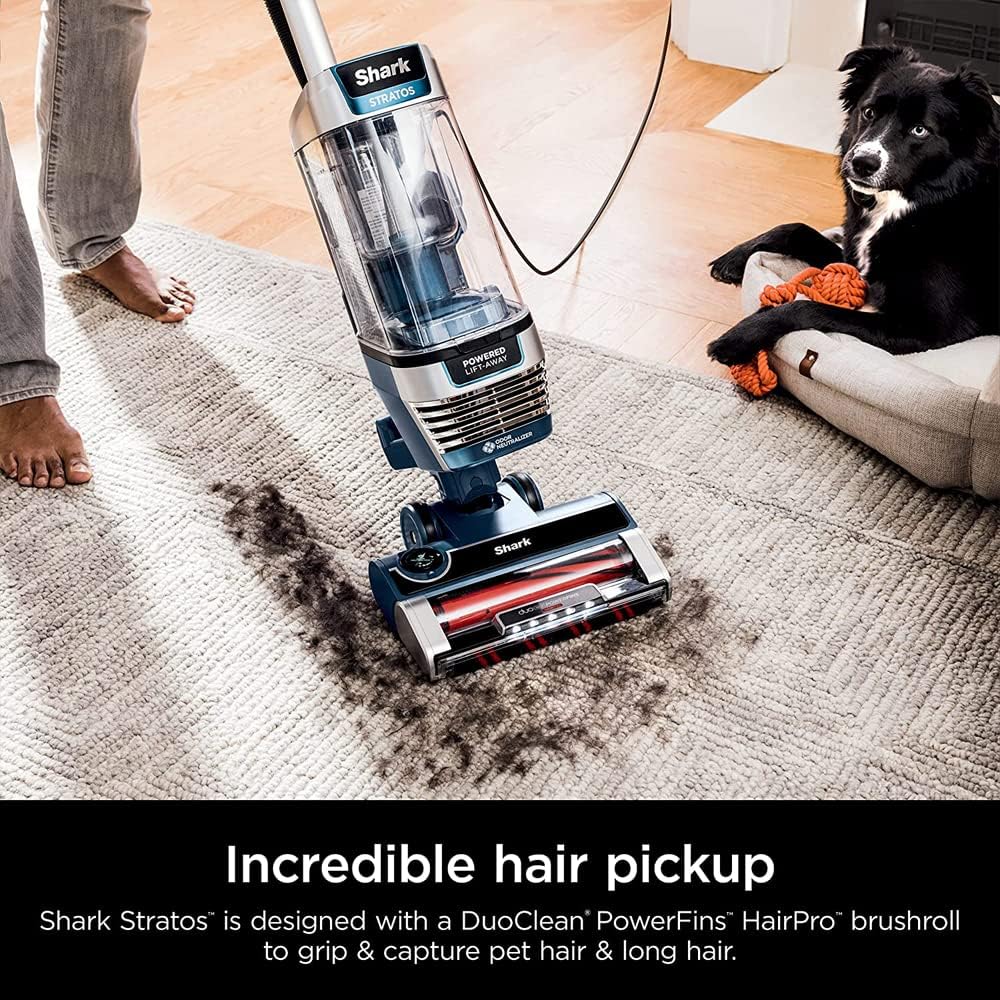 Shark AZ3002 Stratos Upright Vacuum w/TruePet Upgrade Bundle with 3 YR CPS Enhanced Protection Pack (Renewed)