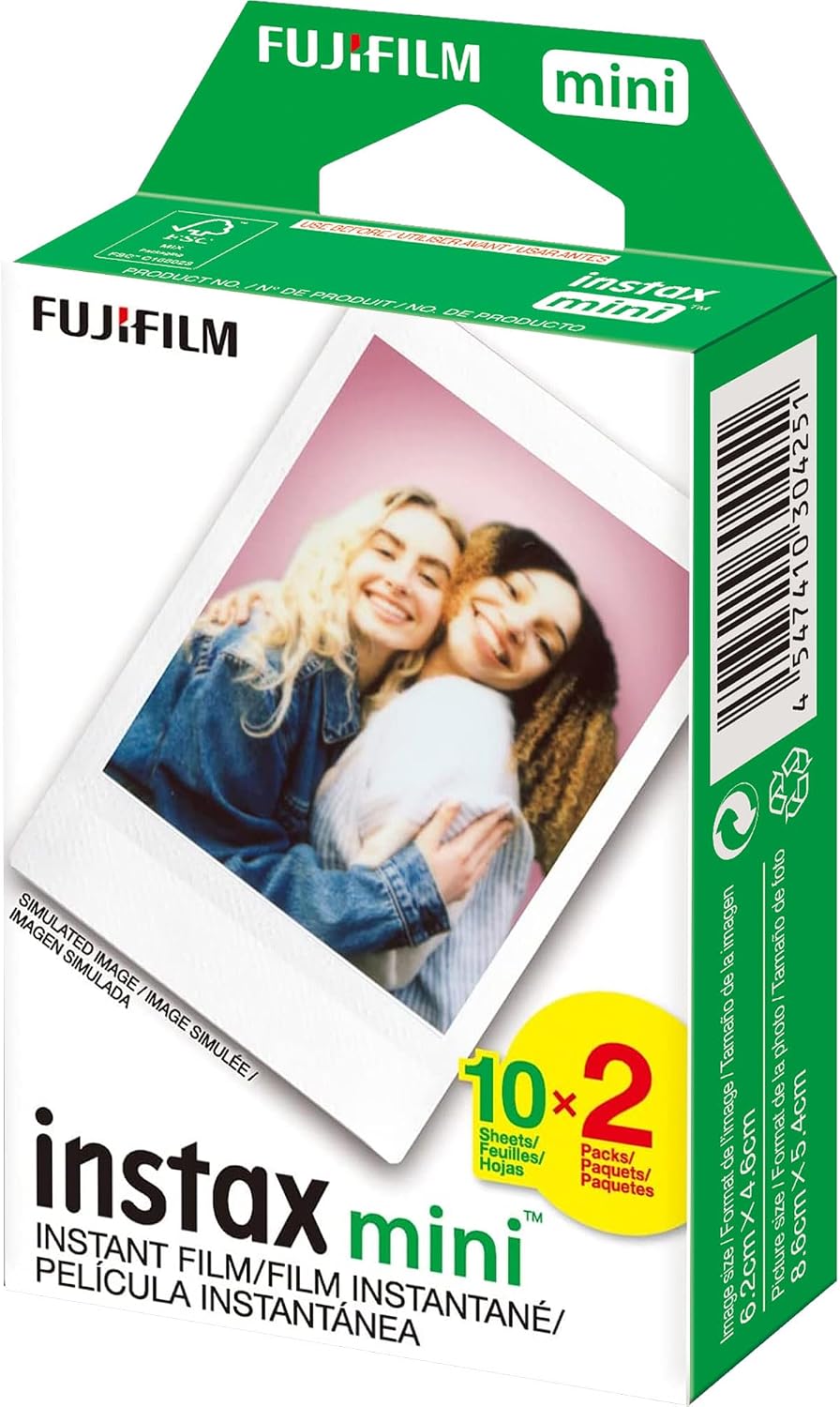Fujifilm Instax Mini Instant Film (8 Twin Packs, 160 Total Pictures) for Instax Cameras