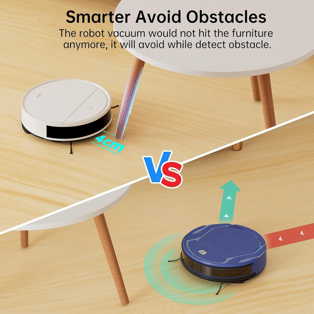 OKP Life Robot Vacuum and Mop K5P Pro 2-in-1, 5000Pa Suction Robot Vacuum Cleaner, Self-Recharging, Wi-Fi/APP/Alexa/Remote Control, Ideal for Hard Floors & Pet Hair