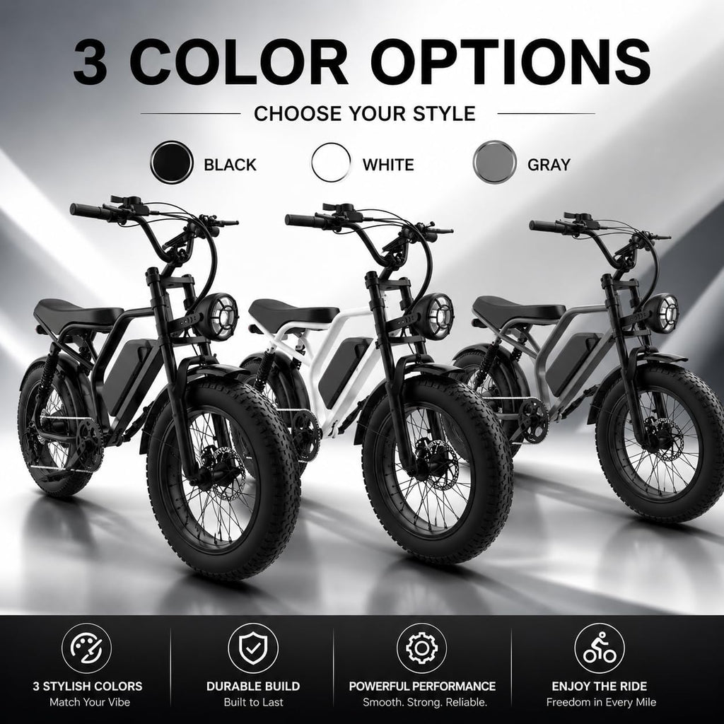 Electric Bike for Adults, 1500W Peak Motor 28 MPH 50Miles, Fat Tire Ebike with 48V Removable Battery 20'x4.0' ebikes for Adults Hydraulic Suspension and 7-Speed, All-Terrain Unisex ebikes