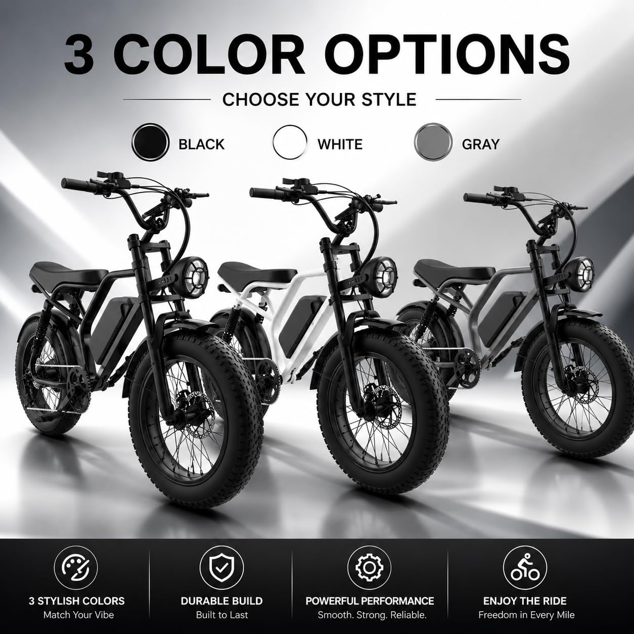 Electric Bike for Adults, 1500W Peak Motor 28 MPH 50Miles, Fat Tire Ebike with 48V Removable Battery 20'x4.0' ebikes for Adults Hydraulic Suspension and 7-Speed, All-Terrain Unisex ebikes