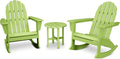 POLYWOOD Vineyard 3-Piece Adirondack Rocking Chair Set with Side Table