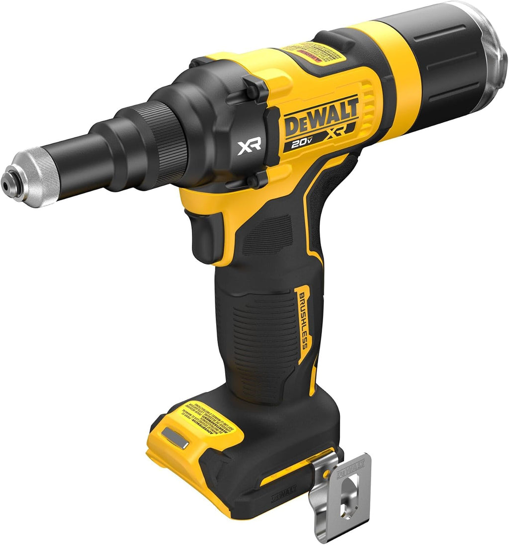 DEWALT 20V MAX XR Cordless Rivet Tool, 3/16', Bare Tool Only (DCF403B)