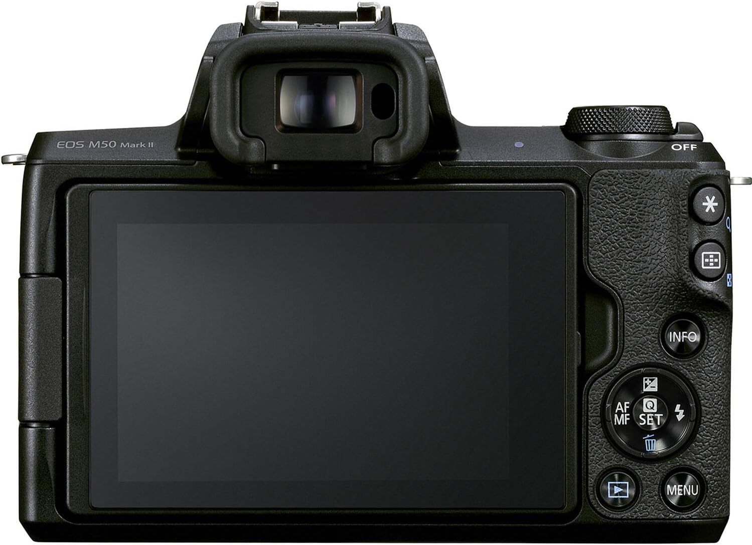Canon EOS M50 Mark II Mirrorless Digital SLR with 15-45mm Lens (Black) + 64GB Memory Card, 3pc Filter Kit, Tripod, Card Reader + Photo Bundle, compact (Renewed)