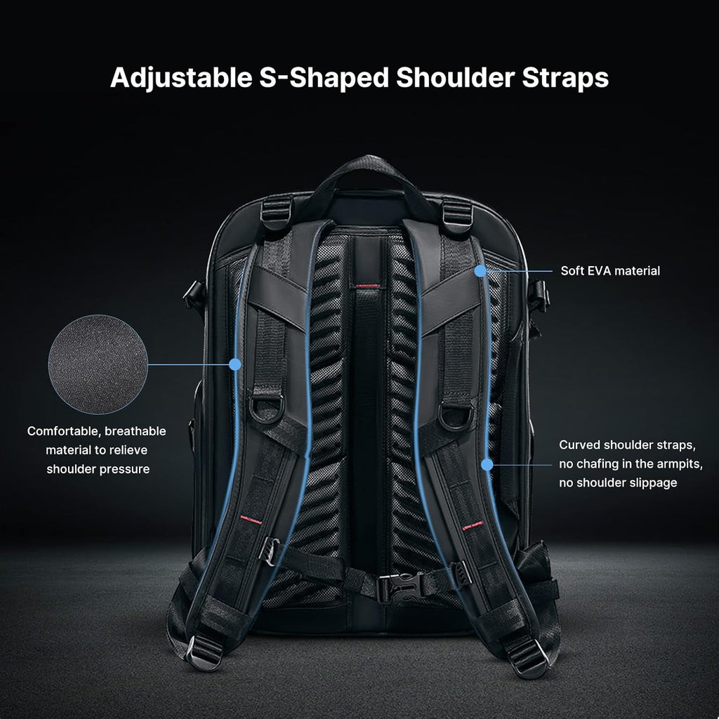 UURig ULANZI BP09 Traker Camera Backpack • 22L • Versatile Camera Travel Bag • Quick Access • Well Organized Professional Photography Storage • Shoulder Backpack • for Sony/Nikon DSLR Cameras