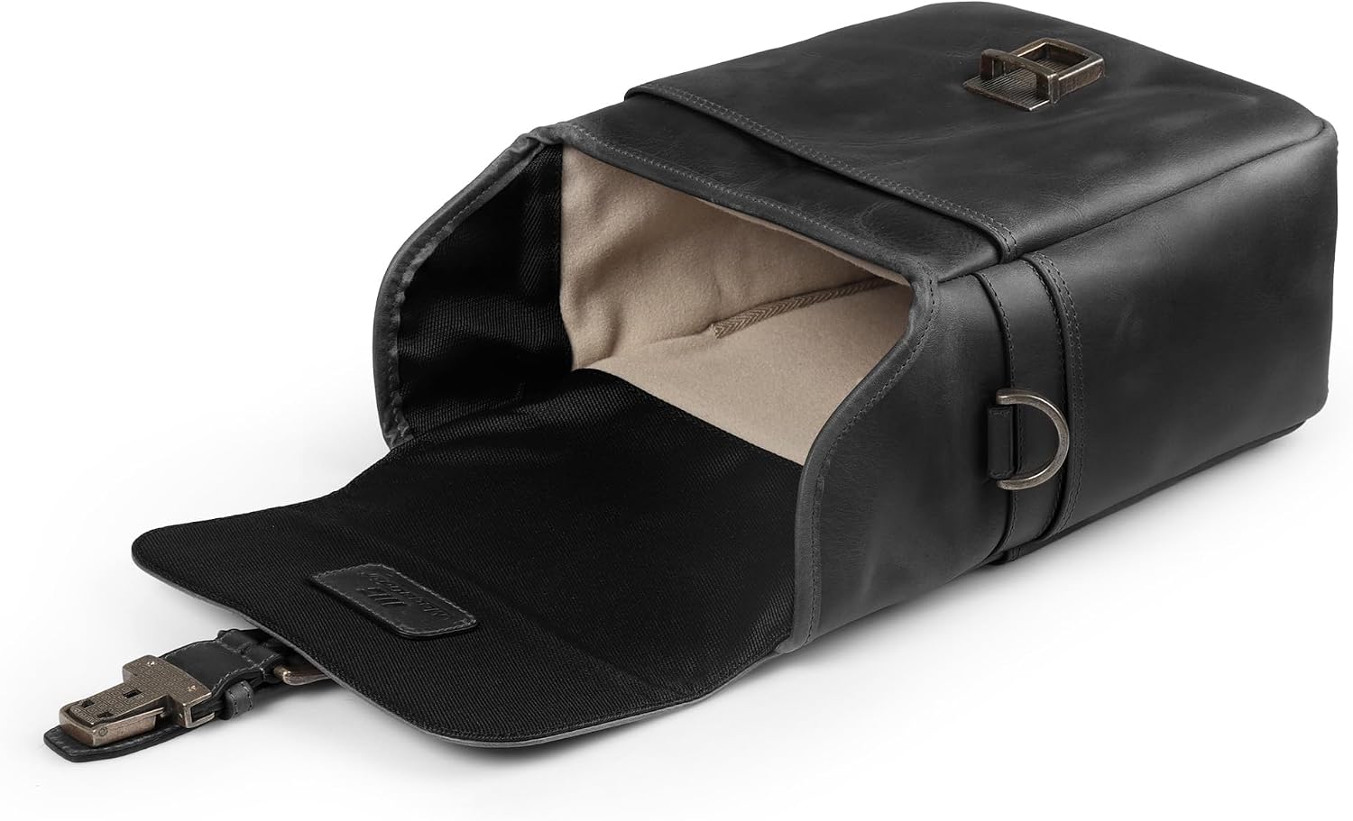 MegaGear Genuine Leather Camera Messenger Bag Mirrorless Portable electronic device cover