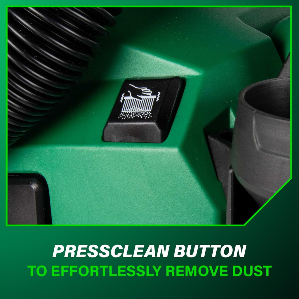 Metabo HPT 18V Cordless Wet/Dry Vacuum, 1.6 Gallon HEPA Filter Vacuum, Powerful 74 CFM Airflow, 8 ft. of Stretchable Hose, Eco and Boost Modes, Lightweight Design, Tool Body Only, RP18DAQ4