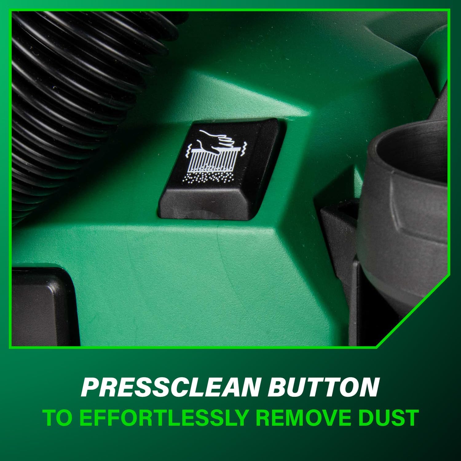 Metabo HPT 18V Cordless Wet/Dry Vacuum, 1.6 Gallon HEPA Filter Vacuum, Powerful 74 CFM Airflow, 8 ft. of Stretchable Hose, Eco and Boost Modes, Lightweight Design, Tool Body Only, RP18DAQ4