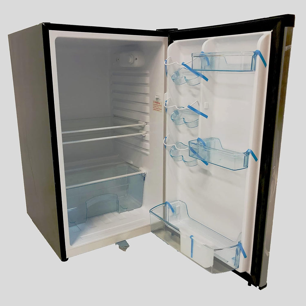 Avanti AR44 4.4 cu. ft. Compact Refrigerator, in Stainless Steel, Black