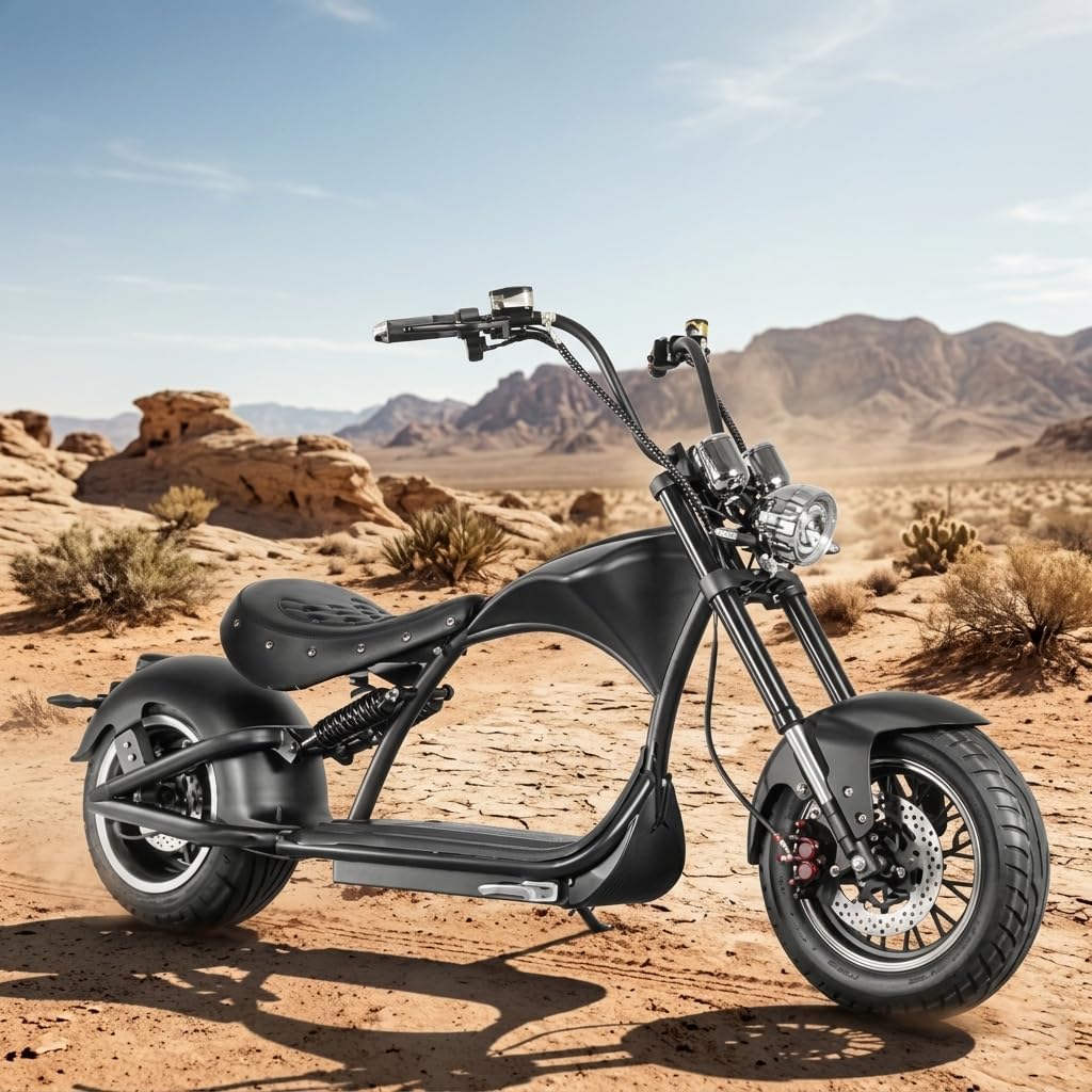 eAhora M1P 2000W Electric Motorcycle for Adults,37MPH 60V 30Ah Large Battery 40 Miles Range,Dual Hydraulic Brakes Full Suspension,Street Legal Electric Motorcycle for Commuting