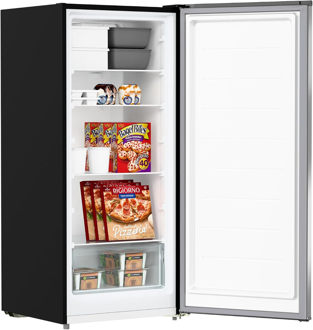 KoolMore 7 Cu. Ft. Garage Ready Convertible Upright Manual Defrost Freezer/Refrigerator in Stainless Steel