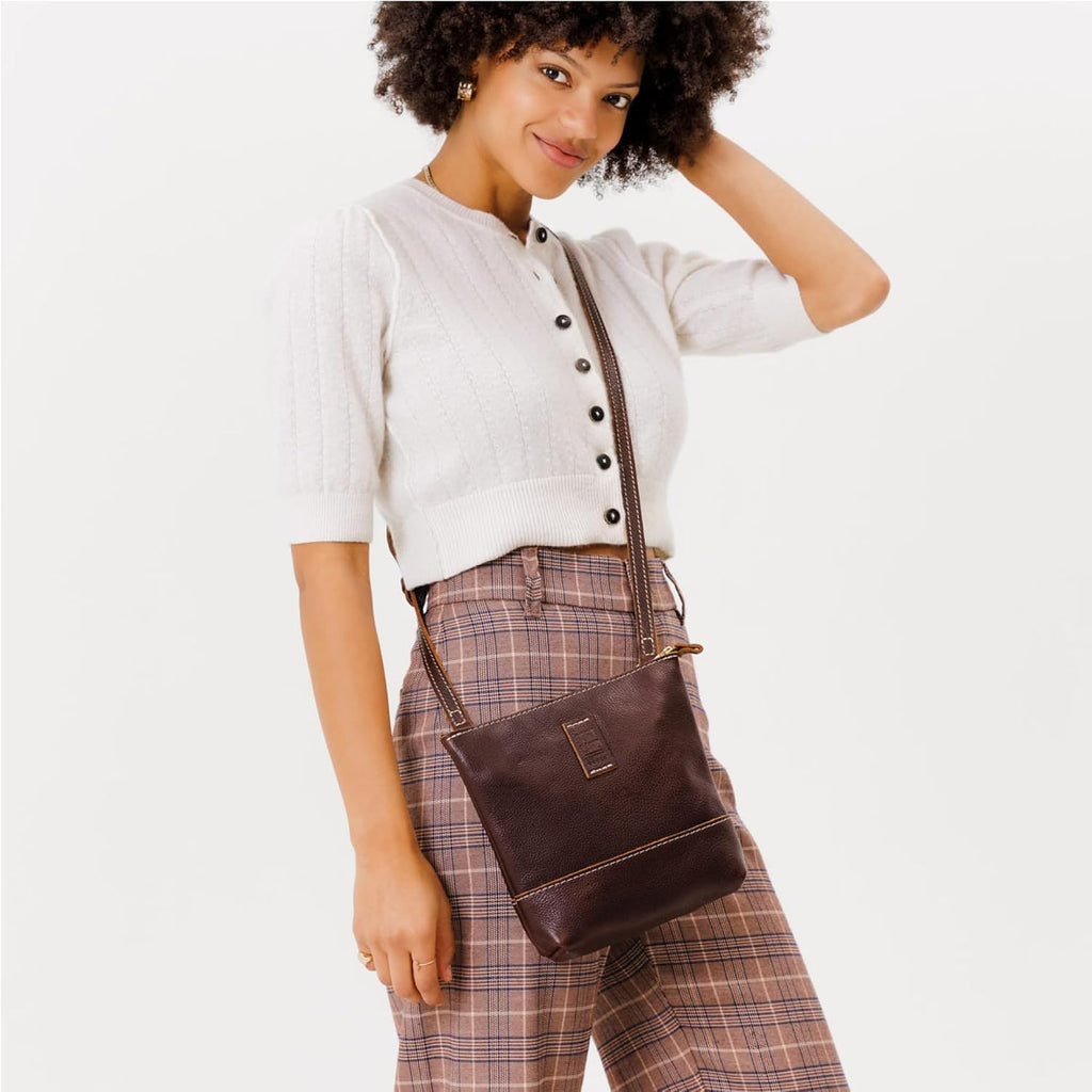 Portland Leather Goods Festival Bag – Lightweight Leather Crossbody Purse – Handmade from the Finest Full-Grain Hides