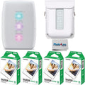Fujifilm Instax Mini Link 3 Printer Bundle Instax Mini Film (40 Sheets), Link 3 Protective Case (Clay White)