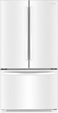 Winia WRFS26ABWD French Door Non-Dispenser Refrigerator, 26.1 Cu.Ft, White