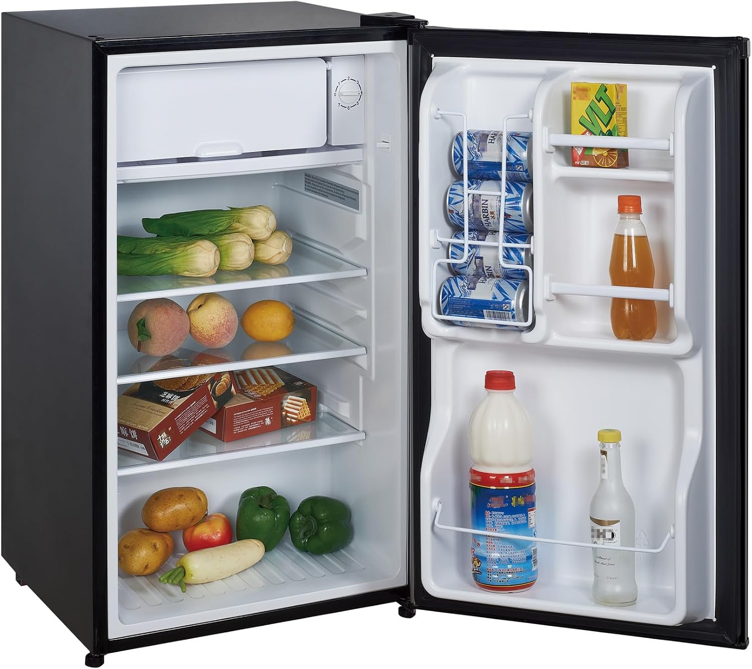 Magic Chef 3.5 cu. ft. Mini Refrigerator in Black with Freezer Section