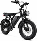 Electric Bike for Adults, 1500W Peak Motor 28 MPH 50Miles, Fat Tire Ebike with 48V Removable Battery 20'x4.0' ebikes for Adults Hydraulic Suspension and 7-Speed, All-Terrain Unisex ebikes