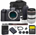 Canon EOS R5 Mirrorless Camera | 45MP Full Frame Sensor 8K Video | in-Body Image Stabilization and Dual Pixel AF for Hybrid Creators (4147C002) + Canon RF 70-200mm Lens + 64GB Card + Bag