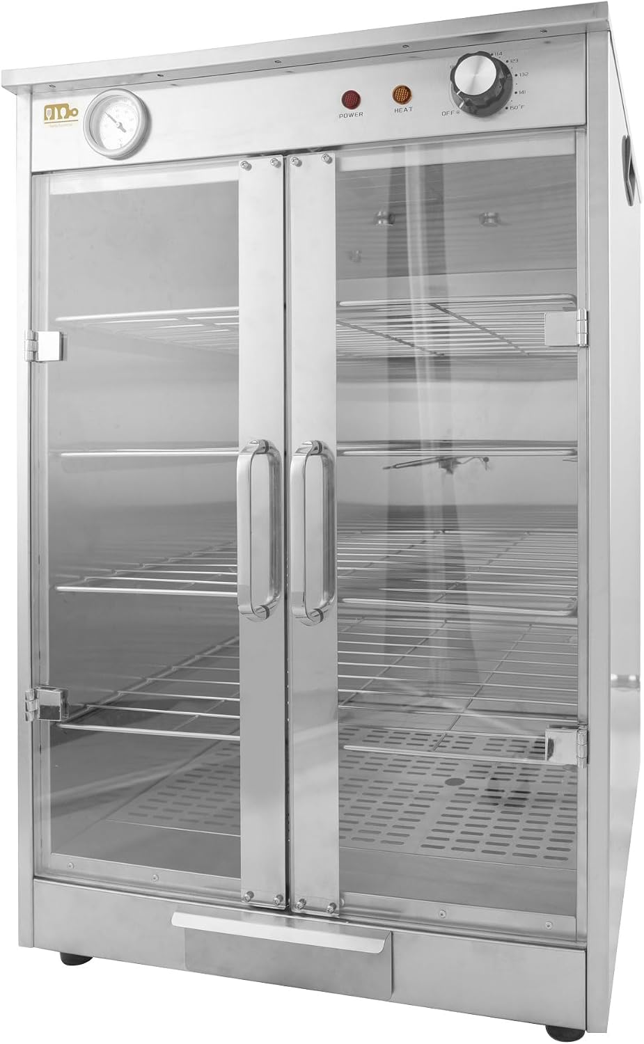 5-Shelf Electric Hot Box Food Warmer, Fits up to (10) 16' Pizza Boxes, Countertop Heated Holding Cabinet for Pretzels, Warming Machine for Home and Commercial Use, w/Water Drawer, 120V 600W