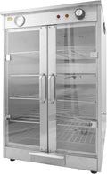 5-Shelf Electric Hot Box Food Warmer, Fits up to (10) 16' Pizza Boxes, Countertop Heated Holding Cabinet for Pretzels, Warming Machine for Home and Commercial Use, w/Water Drawer, 120V 600W