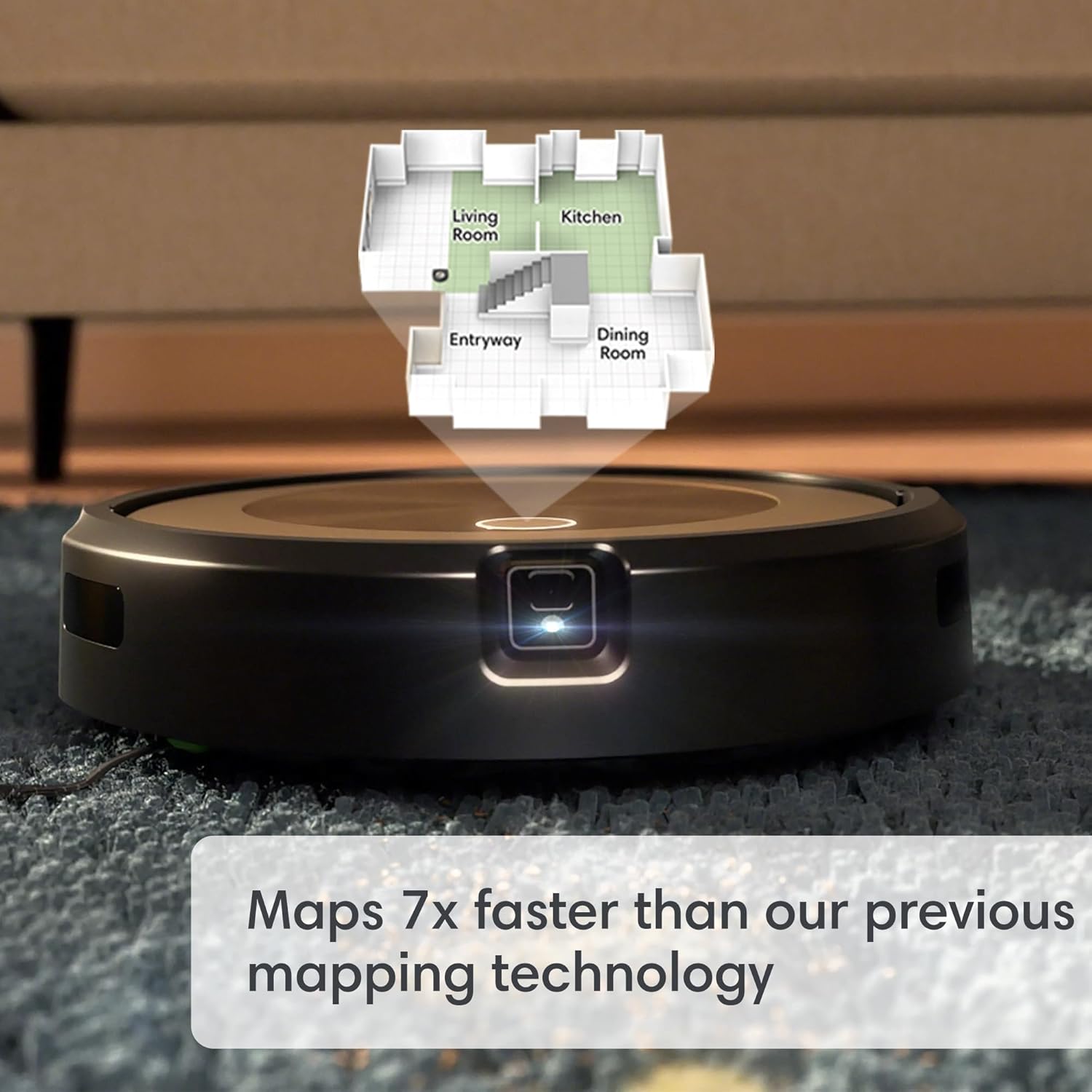 iRobot Roomba j9+ Self-Emptying Robot Vacuum – Powerful Suction, Identifies and Avoids Obstacles Like Waste, Self-Empties for 60 Days, Best for Homes with Pets, Smart Mapping, Works with Alexa