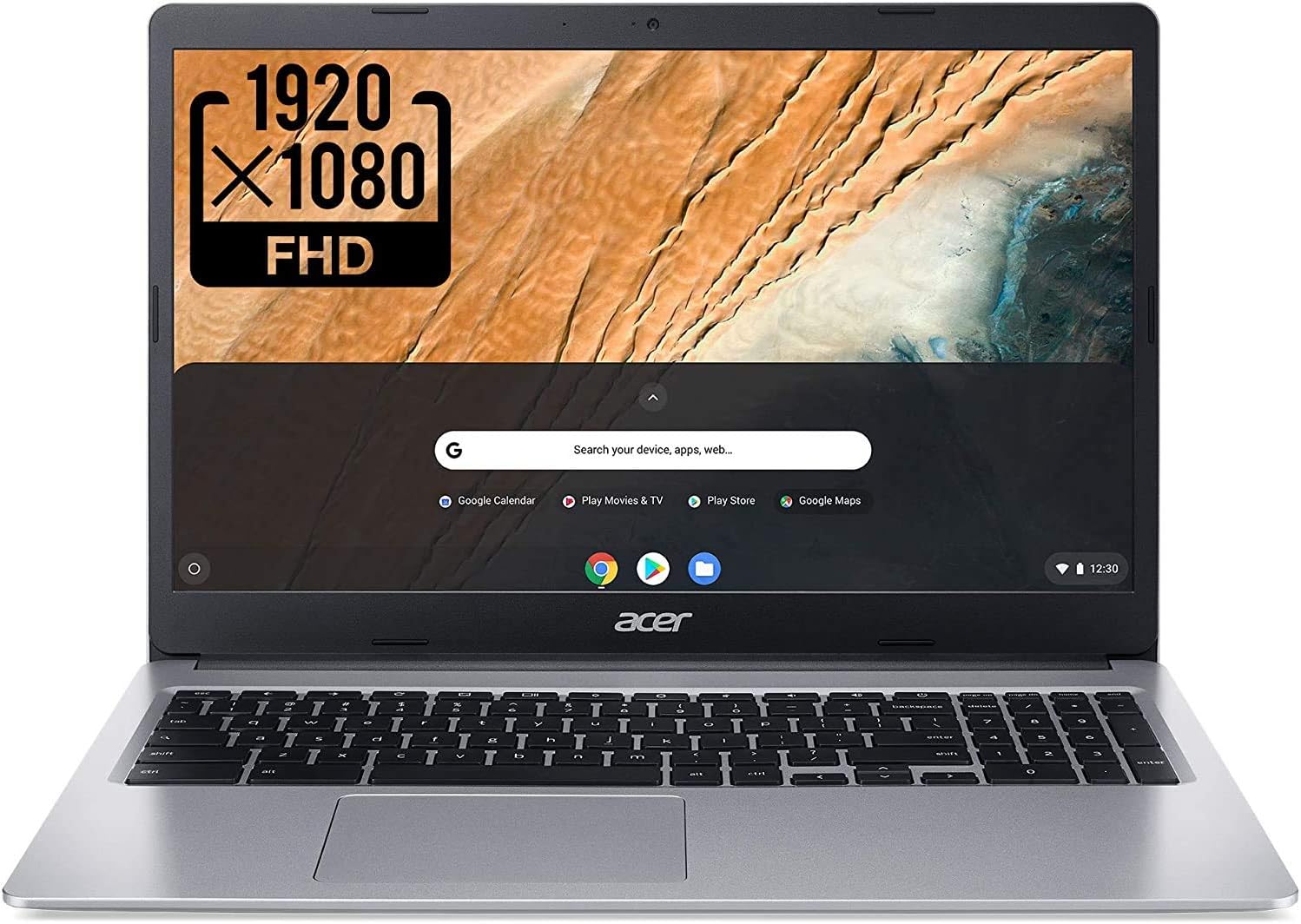Acer Chromebook 315 Laptop Computer/ 15.6' Screen for Business Student/Intel Celeron N4000 up to 2.6GHz/ 4GB DDR4/ 32GB eMMC/AC WiFi/Work from Home/Silver/Chrome OS (Renewed)