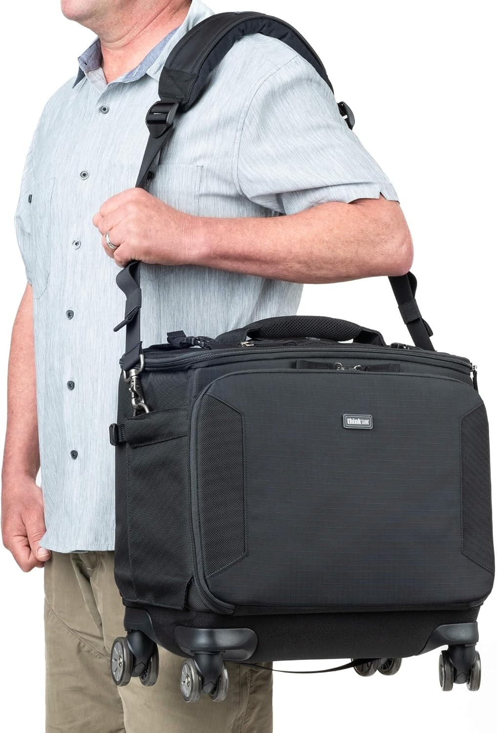 Think Tank Airport Navigator V2, 4 Spinner Wheel Rolling Carry-On Case for Camera, Photography and Video Equipment for Travel