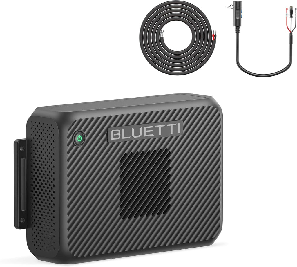 BLUETTI Charger 2, 1200W Alternator & DC-DC Charger, Dual Input (Car + Solar), 13× Faster Car Charging for Portable Power Stations, Emergency Jumpstarter for Road Trips & RVs