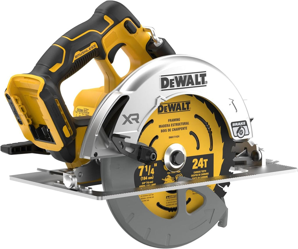 DEWALT 20V MAX XR Brushless Cordless 7-1/4 in. Circular Saw, Tool Only (DCS590B)