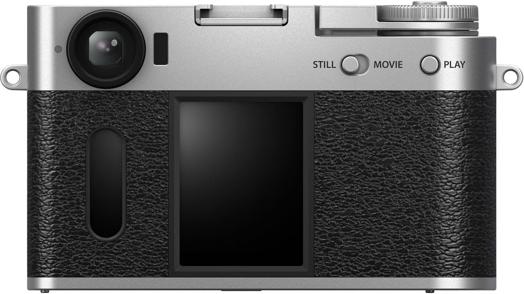 Fujifilm X Half Digital Camera (Silver) Bundle with 64GB SD Card + Rope Wrist Strap + Camera Pouch + More Advanced Accessories | Fuji X Half