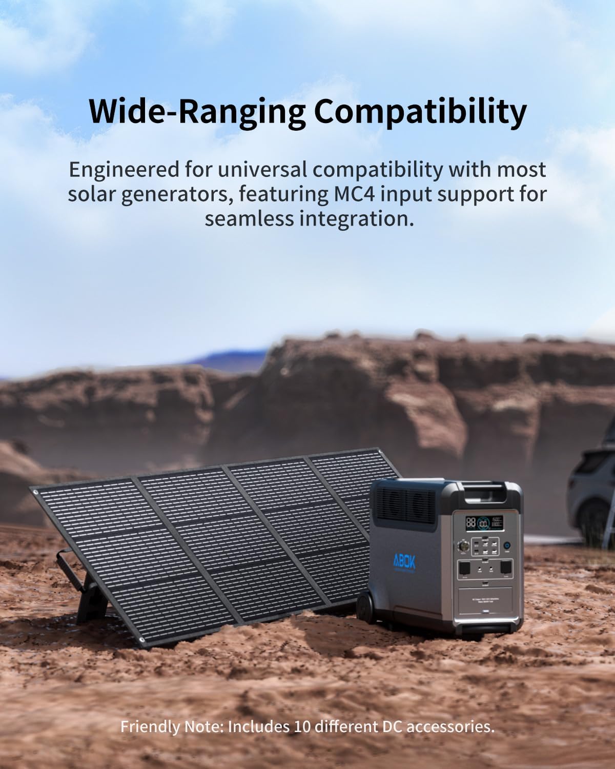200W Portable Solar Panel with Kickstand, Foldable & Durable, 23.5% High Efficiency, Waterproof IP68 for Power Station Off Grid Outdoor Adventures Camping RV Road Trip Home (200W Solar Pannel)