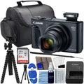 Canon PowerShot SX740 HS Digital Camera (Black) Bundle with SanDisk 64GB Memory Card, 12' Flex Tripod, High Speed Card Reader + Photo Kit (20 Items) (Renewed)