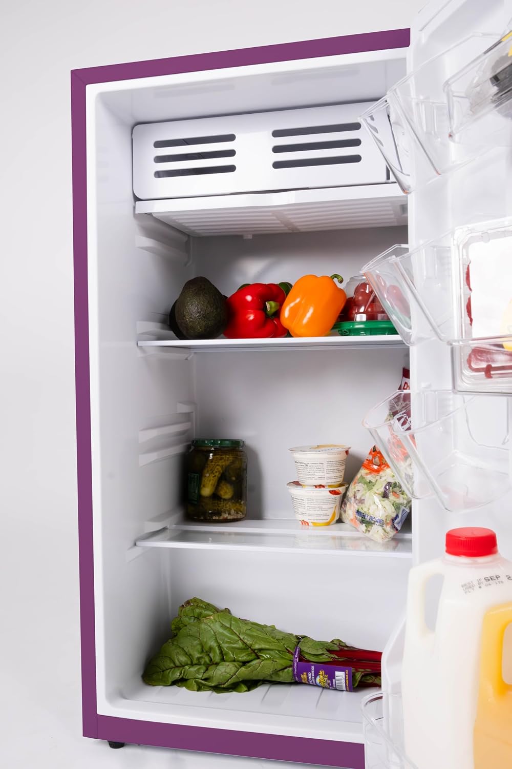 Frigidaire Refrigerator-Retro Mini Fridge Energy Saving-Adjustable Thermostat Control- Ideal for Dorm, Office, RV, Garage, Apartment 3.1 Cu Ft, PLUM