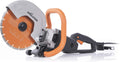 Evolution R255DCT - 10 In Concrete Saw (Aka Circular, Angle Grinder, Chop Saw, Cut Off, Demo, Disc Cutter, Power Cutter) - 15A Motor, No Gas - 4-1/16 In Cut - Incl Premium Diamond Blade