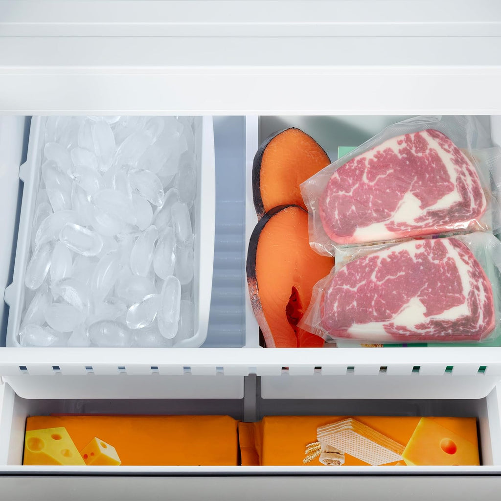 COSMO COS-RFFV183RS 30 in. Vista Collection 17.5 cu. ft. Counter Depth 3-Door French Door Refrigerator, Freezer Drawer, Stainless Steel