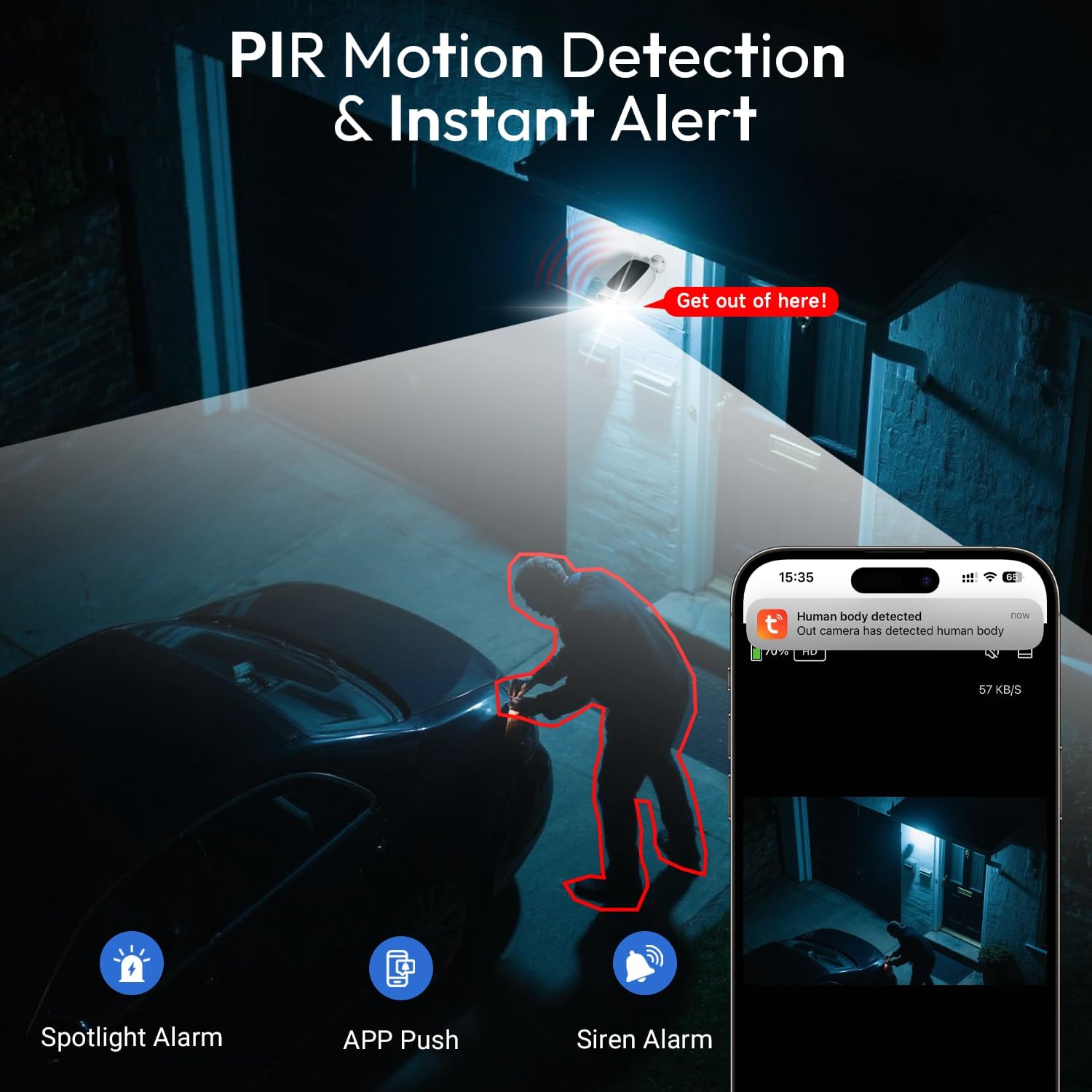4pcs 2.4G/5G WiFi Cameras for Home Security with Embedded Solar Panel,2.5K Solar Security Cameras Wireless Outdoor with Color Night Vision,2-Way Talk,Siren,IP66, Cloud/SD, AI Detection,W/Alexa
