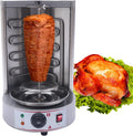 Shawarma Grill Machine Commercial Electric Vertical Rotating Rotisserie Shawarma Machine 3KW Doner Kebab Machine Meat Grill Broiler Shawarma Gyro Grilling with Meat Catch Pan for Family Restaurants