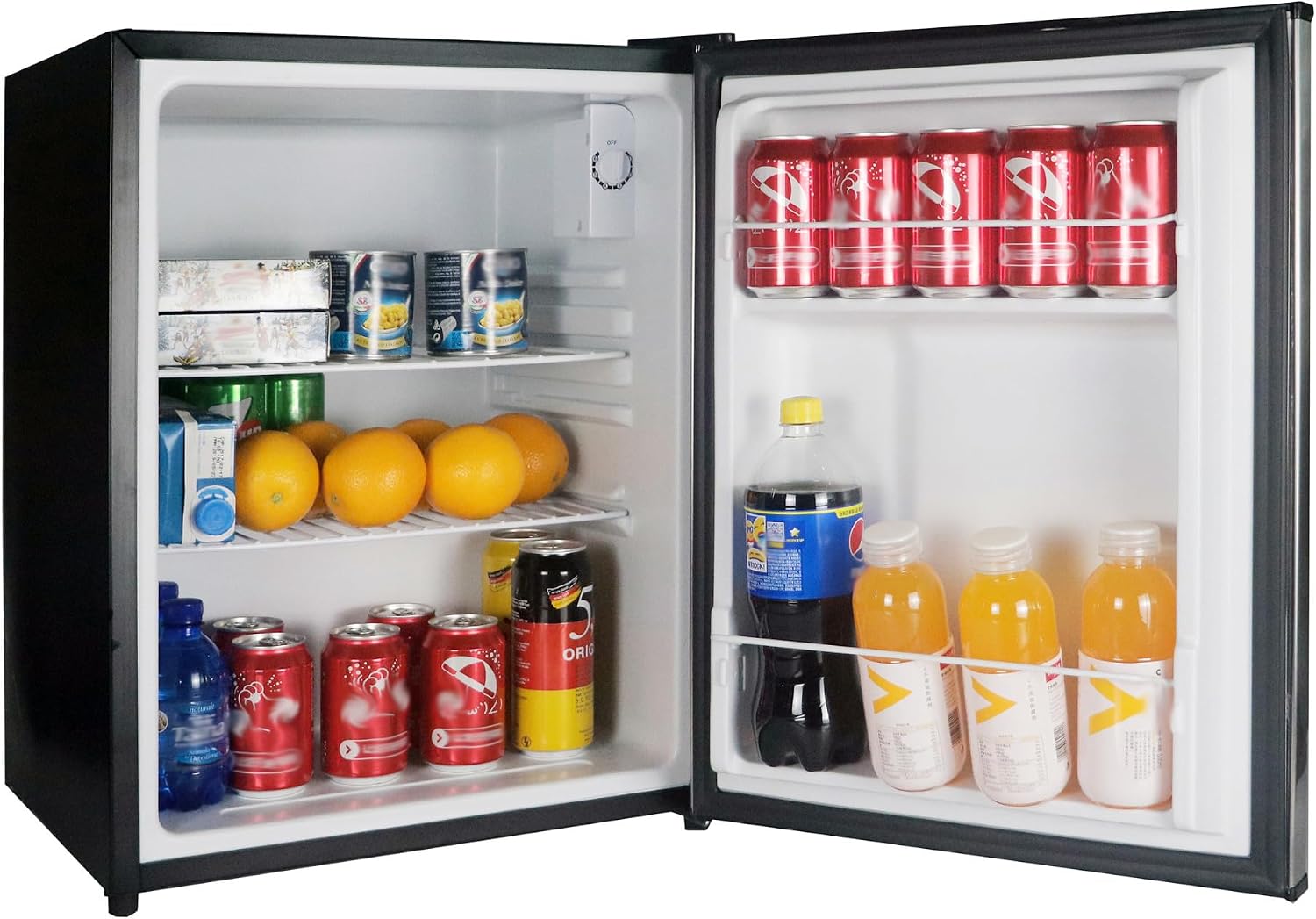Magic Chef 2.4 cu. ft. Mini Fridge in Stainless Steel Freezerless