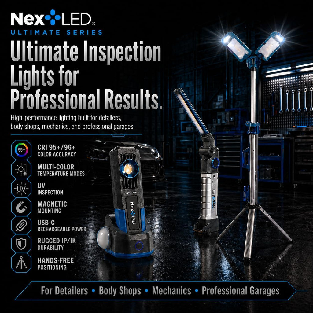 NextLED Ultimate NT-6926M Heavy Duty Tripod Work Light with Detachable Magnetic Lamp Head, 6000 Lumen, 6500/4500K Color Temperature, 8000 mAh Built-in Battery, CRI 90+, AC/DC Compitable