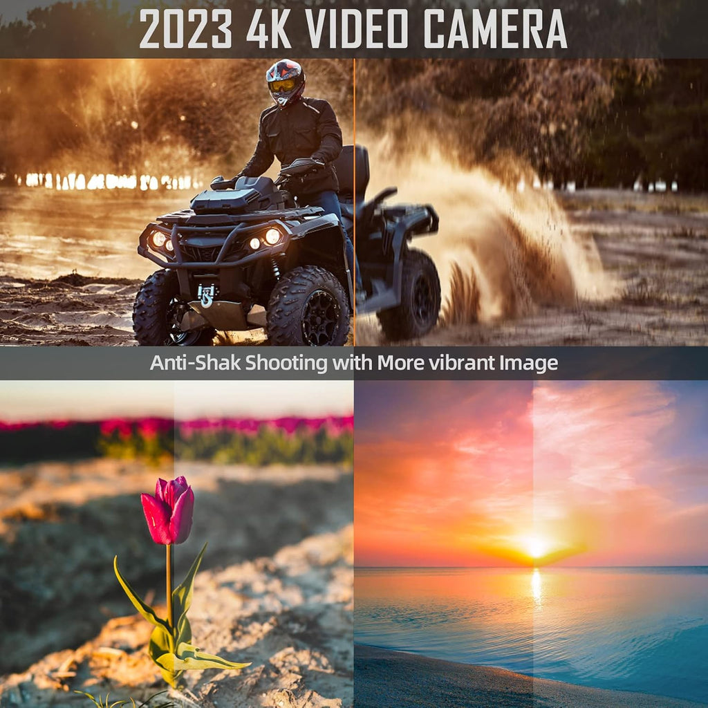 G-Anica 4k Digital Cameras for Photography, 48MP Video/Vlogging Camera for YouTube, Vlogger Kit, Content Creator Kit-Microphone & Remote Control Tripod Grip, Travel Camera with Wide-Angle & Macro len