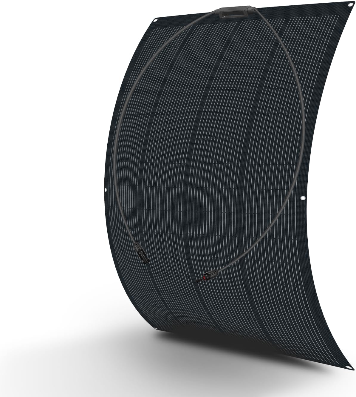 Newpowa Solar Panels 220 Watt 12V, Flexible Solar Panel 220W, 250° Ultra Thin Ultra Lightweight Off-Grid Charger for Marine RV Cabin Van Car Curve Surfaces