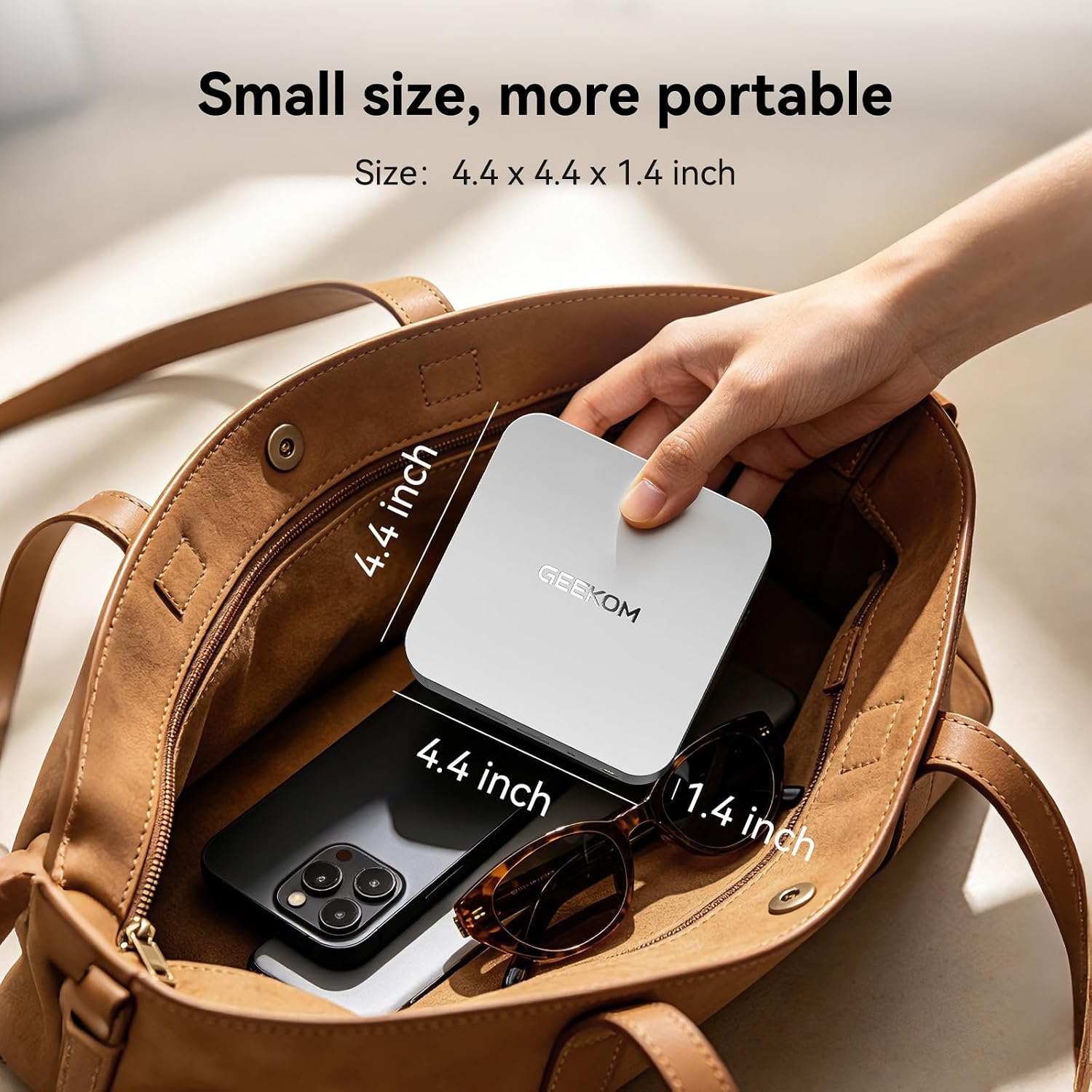 GEEKOM A5 Pro Efficient Mini PC,with AMD Ryzen-5 7430U, 16GB RAM＆512GB SSD|3 Year Warranty|Multi-Screen Collaboration|Win11 Pro|8K Graphic Design|Wi-Fi 6|BT 5.2|6xUSB|SD Slot|Office＆Home Must Have